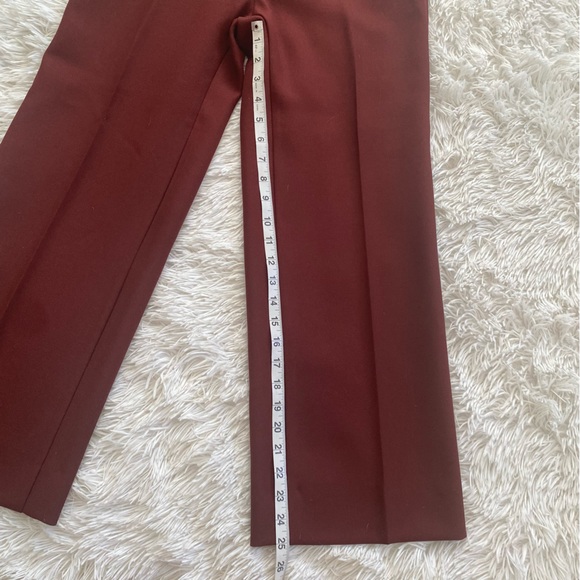 Vintage 60s Levi Strauss & Co Pants Trousers High Waisted Burgundy Maroon Mod - Picture 2 of 11